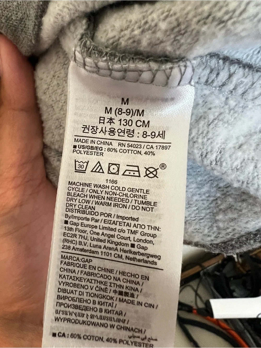 GAP gray crewneck
